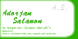 adorjan salamon business card